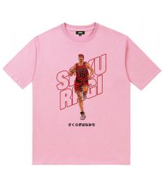 Hanamichi Sakuragi Tee Shirt Slam Dunk Girls Black Shirt