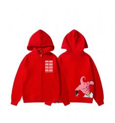 ดราก้อนบอล DB Majin Buu เสื้อเด็กชายซิปขึ้น Hoodie