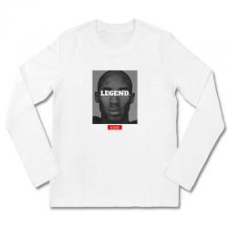 NBA Kobe T-shirt White Long Sleeve Tee