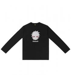 Naruto Long Sleeve Shirts Kakashi Hatake Cool T Shirts For Boys 