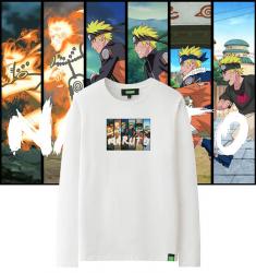 เสื้อแขนยาวนารูโตะนารูโตะ Uzumaki น่ารักคู่เสื้อยืด 