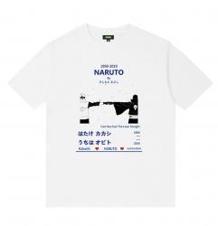 Naruto Shirt Obito UchihaKakashi Hatake Garçons Chemise jaune