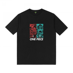 One Piece Anime Luffy Tees Family Chemises imprimées 