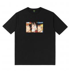 หนึ่งชิ้นอะนิเมะ Tshirt Luffy วันเกิดเสื้อสําหรับเด็กผู้ชาย 