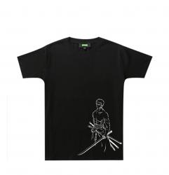 Roronoa Zoro T-Shirt One Piece Anime Boys Graphic Tees 