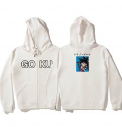 ลูก Goku เสื้อกันหนาวมังกรลูกชิ้นเด็กสีแดงซิปขึ้น Hoodie