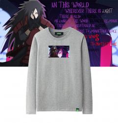 การออกแบบเดิมMadara Uchihaแขนยาวเสื้อยืดนารูโตะเสื้อสาวที่กําหนดเอง 