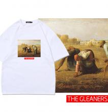 เสื้อยืด Gleaners เสื้อยืดที่มีชื่อเสียงการวาดภาพสีดําสําหรับสาว ๆ