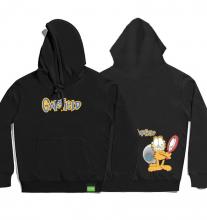 การออกแบบเดิมบอย Hoodie Garfield ท็อปส์