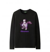 โปเกมอน Mewtwo แขนยาว Tees สามีภรรยาเสื้อยืด