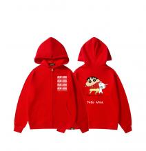 Crayon Shin-chan Hooded Jacket Cute Sweatshirts For Girls