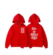 Coca-Cola Hooded Coat Boys Zip Up Sweater