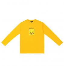 โปเกมอน Pikachu แขนยาวเสื้อยืดคู่เสื้อยืดราคา