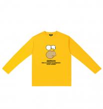 เสื้อยืดแขนยาว Simpsons คู่เกาหลีเสื้อยืด