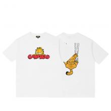 พิมพ์สองด้าน Garfield Tees เด็กหญิงสีเหลืองเสื้อ