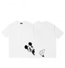 พิมพ์สองด้าน Disney มิกกี้เมาส์เสื้อยืดเสื้อยืดสําหรับ 14 ปีเก่าเด็กชาย